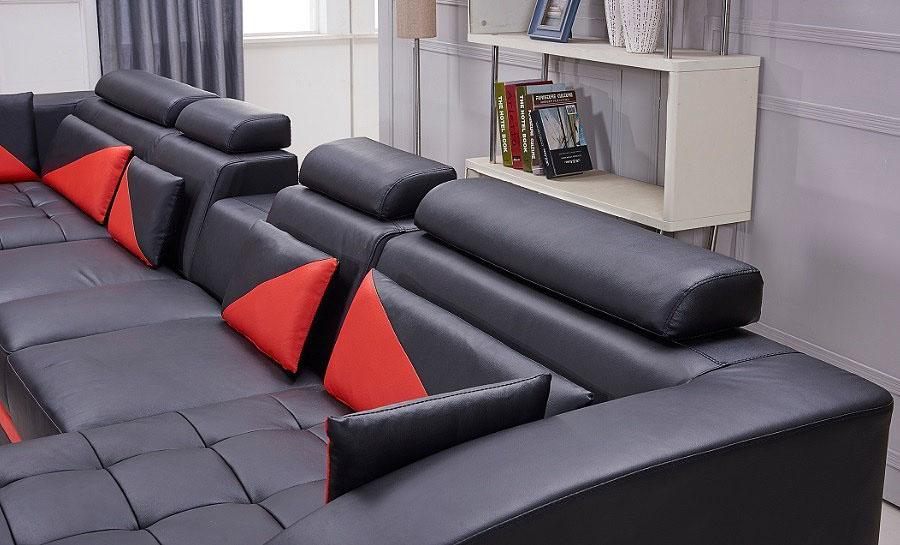 Eclipse Leather Sofa Lounge Set